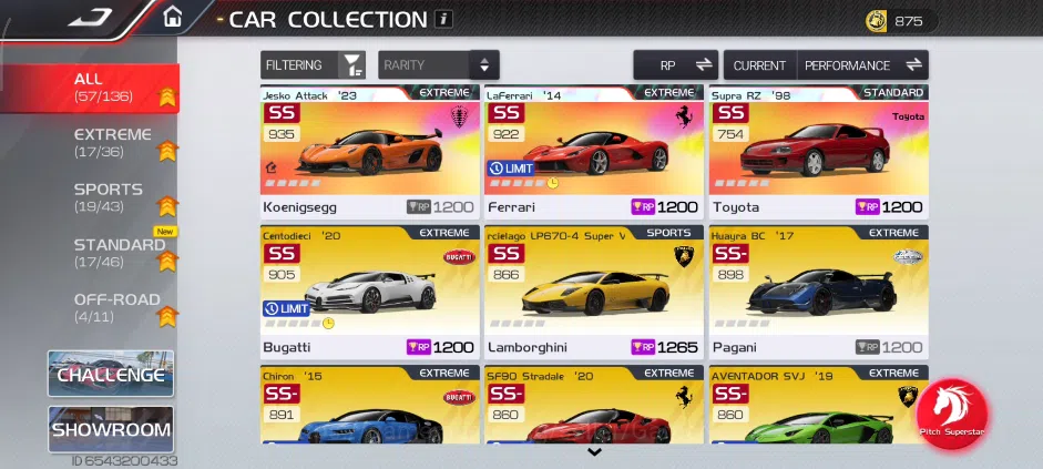 Racing Master Accounts SEA |Lvl 21|2 Prime Legend ( Jesko Attack, Supra RZ ) + 42 Etc Car |202K Gold|Log NetEase|Take 1