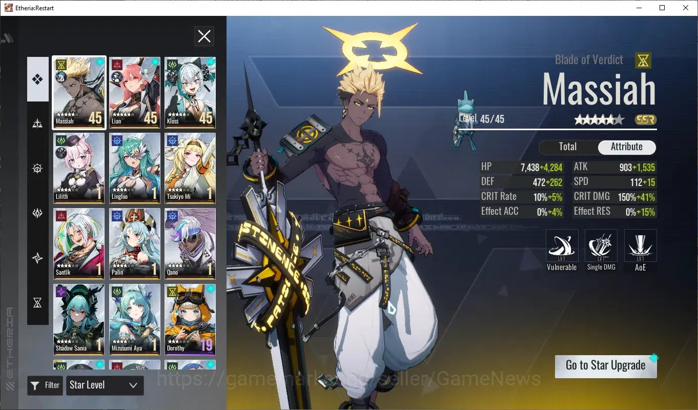 Etheria: Restart Accounts GLOBAL-S25|Lv26|11 SSR[Lian,Massiah,Kloss,Lilith,L image 2