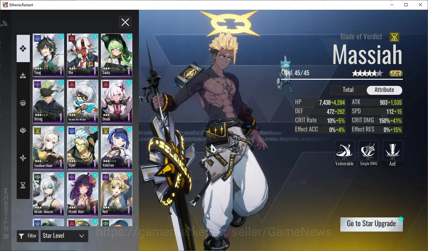 Etheria: Restart Accounts GLOBAL-S25|Lv26|11 SSR[Lian,Massiah,Kloss,Lilith,L image 4