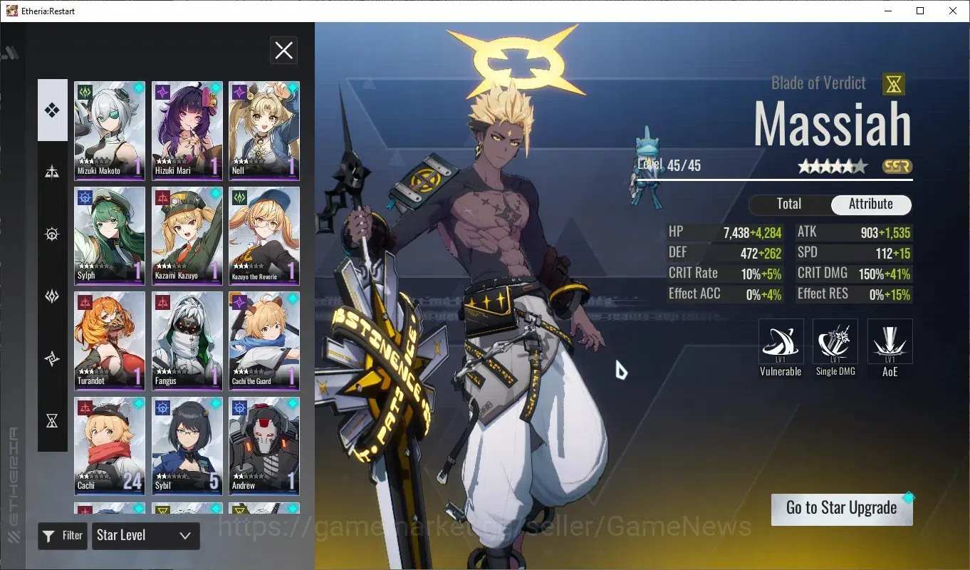 Etheria: Restart Accounts GLOBAL-S25|Lv26|11 SSR[Lian,Massiah,Kloss,Lilith,L image 5