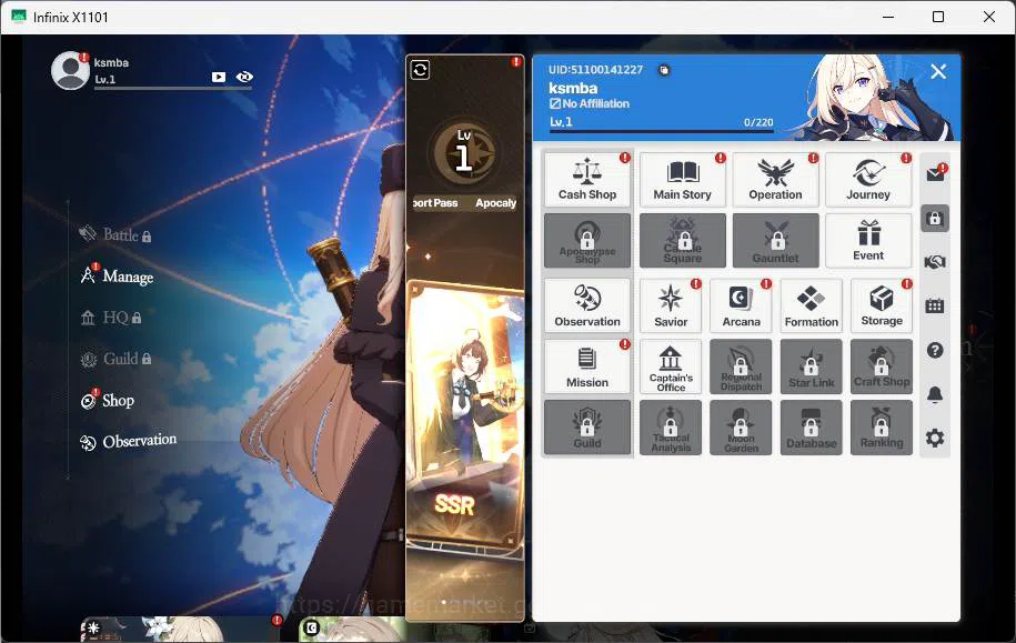 StarSavior Accounts ASIA| Starter Lv 1|6K Gems| 3 SSR Asherah + Robert image 2