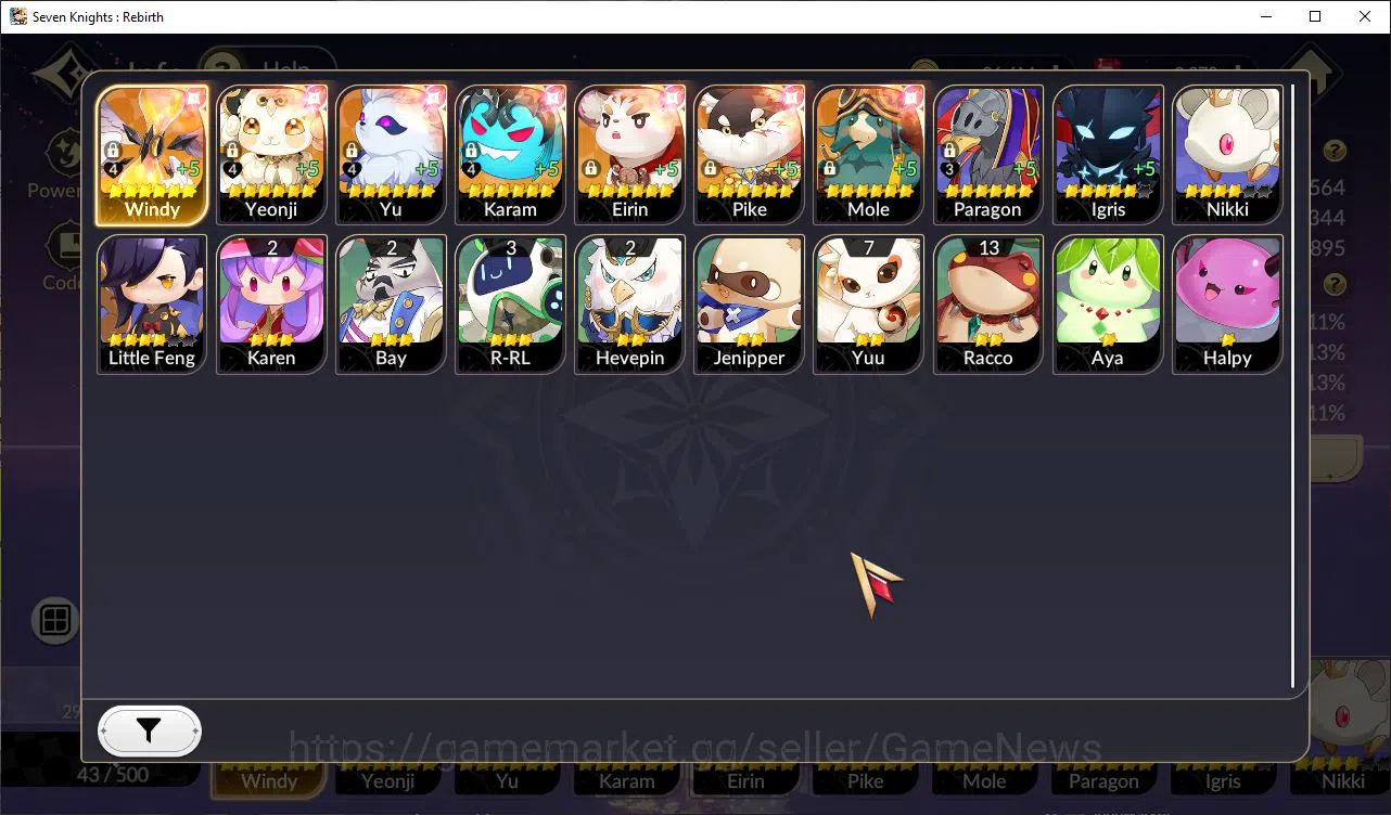 Seven Knights Re:Birth Accounts GlobalSEA|Full Ex-7k[MeliaTC1,JuriTC1,RosieTC1,Fai image 16
