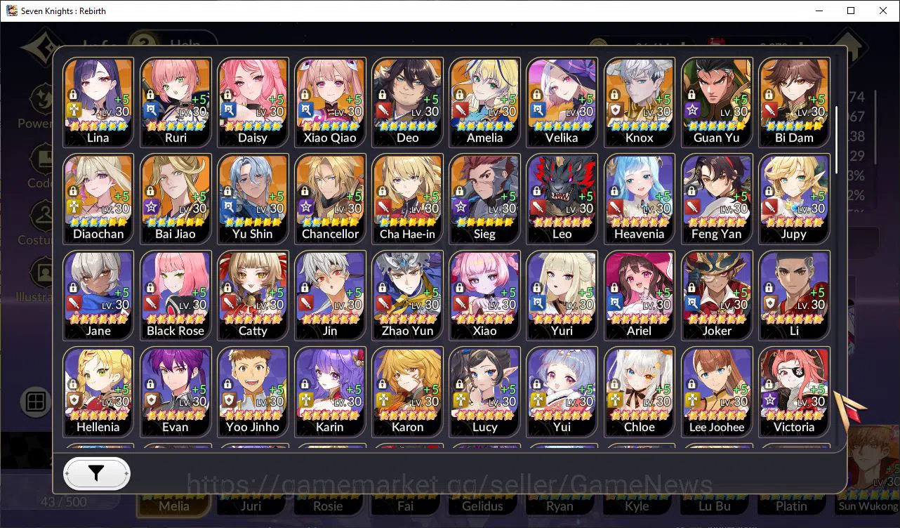 Seven Knights Re:Birth Accounts GlobalSEA|Full Ex-7k[MeliaTC1,JuriTC1,RosieTC1,Fai image 17