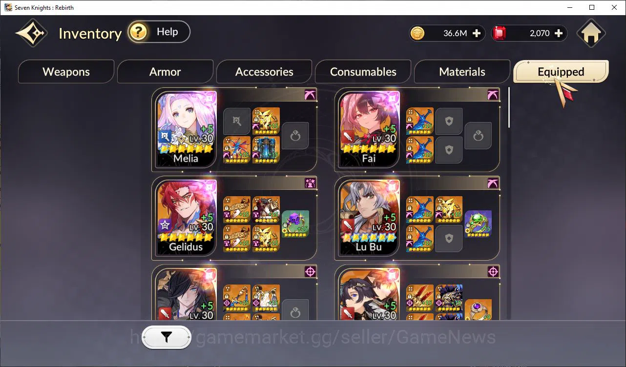 Seven Knights Re:Birth Accounts GlobalSEA|Full Ex-7k[MeliaTC1,JuriTC1,RosieTC1,Fai image 8