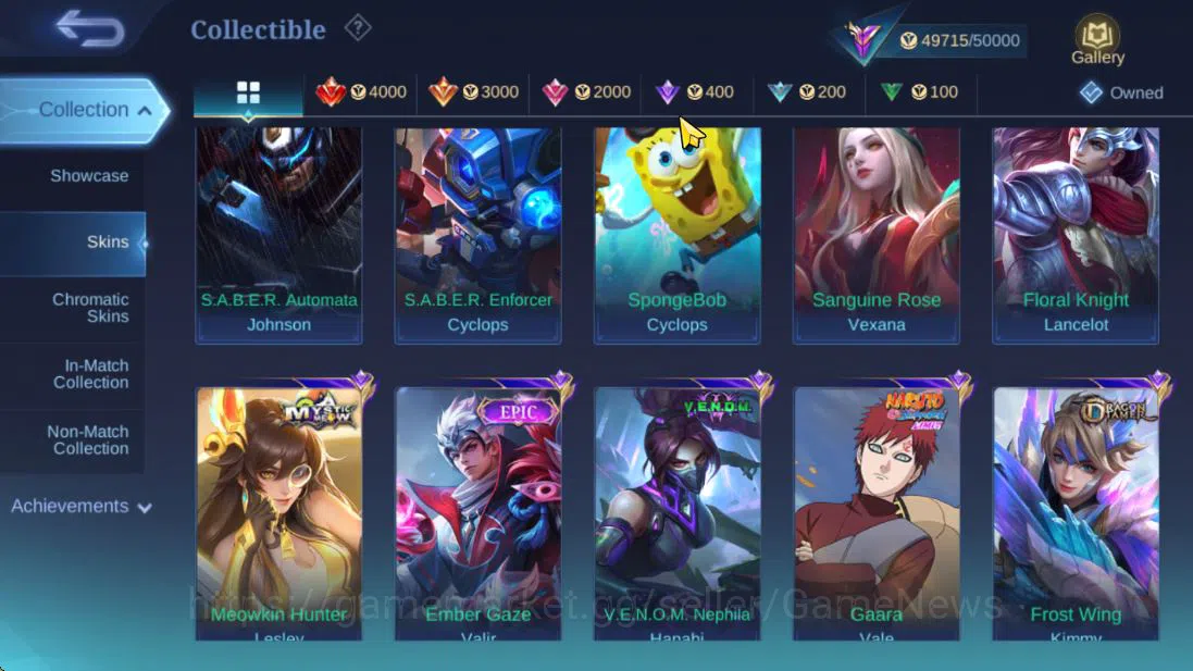 Mobile Legends: Bang Bang Accounts Hero 131|Skin 204|High Glory 96|Sanrio Floryn,CC[Y image 15