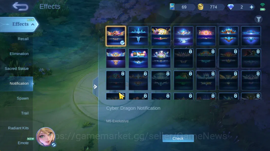 Mobile Legends: Bang Bang Accounts Hero 131|Skin 204|High Glory 96|Sanrio Floryn,CC[Y image 8