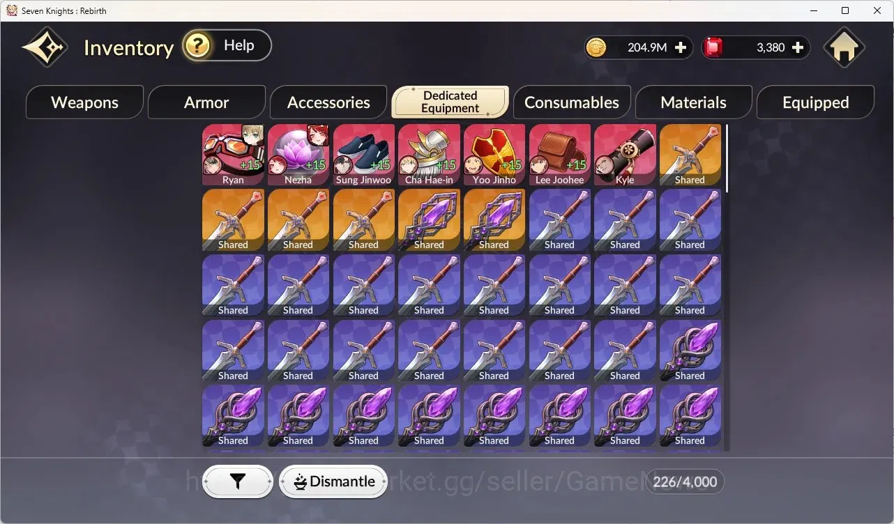 Seven Knights Re:Birth Accounts GLOBAL SEA|4 ex-7k[Melia,Juri,Rosie,Gelidus]|15TC6 image 11