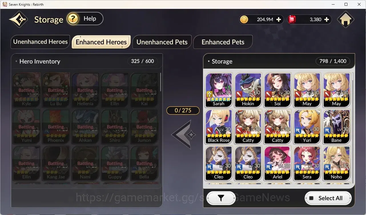 Seven Knights Re:Birth Accounts GLOBAL SEA|4 ex-7k[Melia,Juri,Rosie,Gelidus]|15TC6 image 15