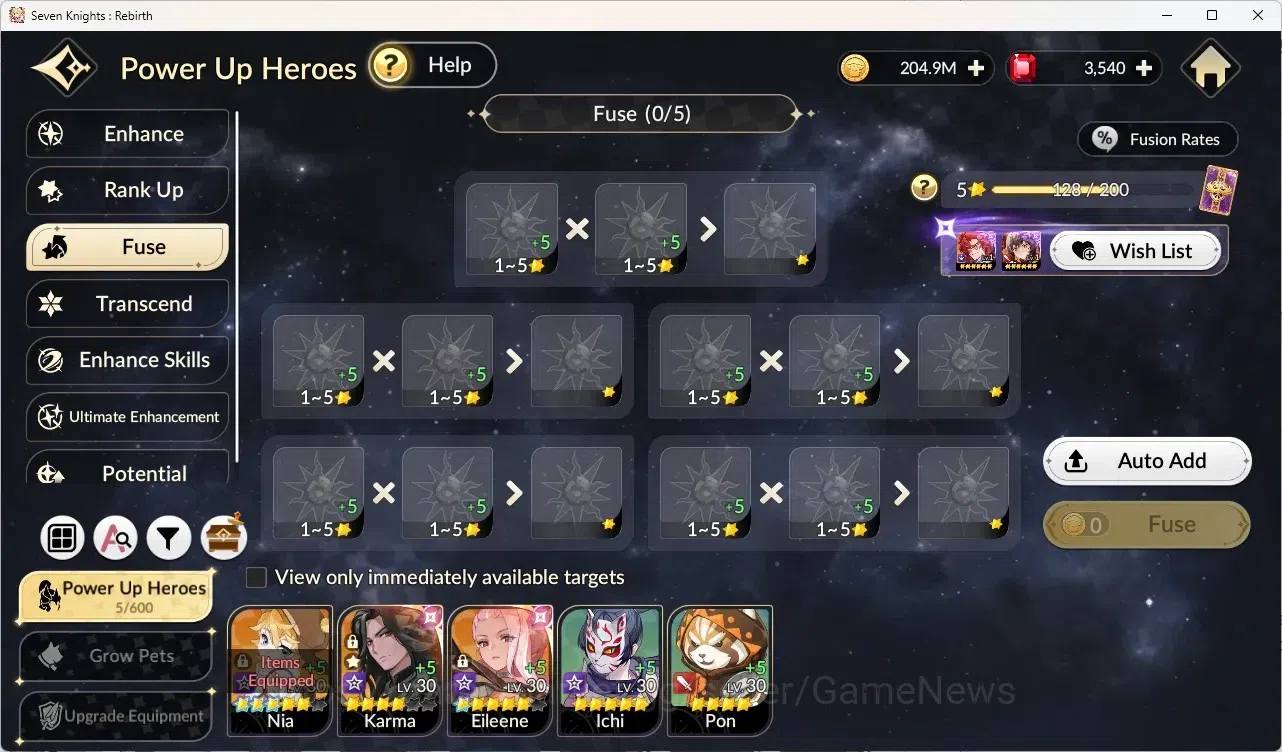 Seven Knights Re:Birth Accounts GLOBAL SEA|4 ex-7k[Melia,Juri,Rosie,Gelidus]|15TC6 image 16