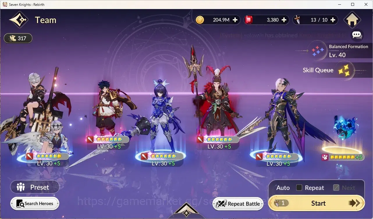 Seven Knights Re:Birth Accounts GLOBAL SEA|4 ex-7k[Melia,Juri,Rosie,Gelidus]|15TC6 image 5
