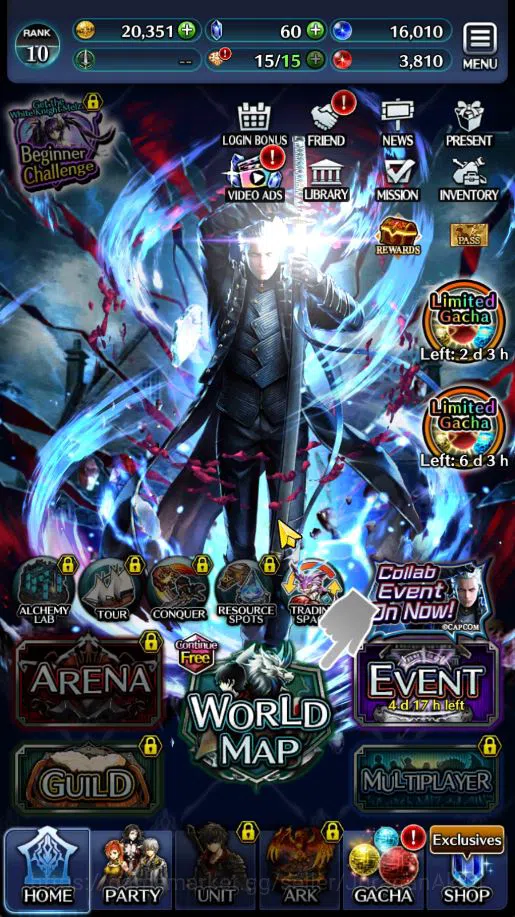 Last Cloudia Accounts Global|Starter Rank 10 |Vergil,GH Adel,MB Rei,Etc| image 4