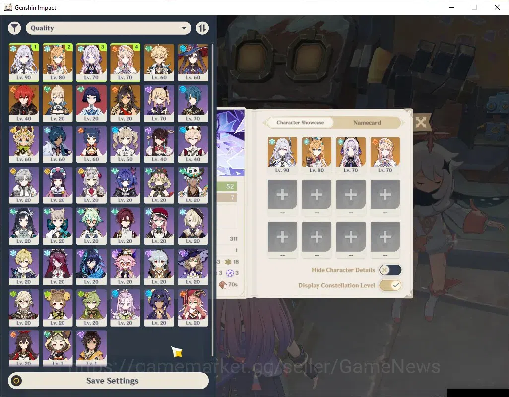 Genshin Impact Accounts ASIA|AR 52|Skirk PremTeam|4 Limited + 1 (*5Weapon) image 2