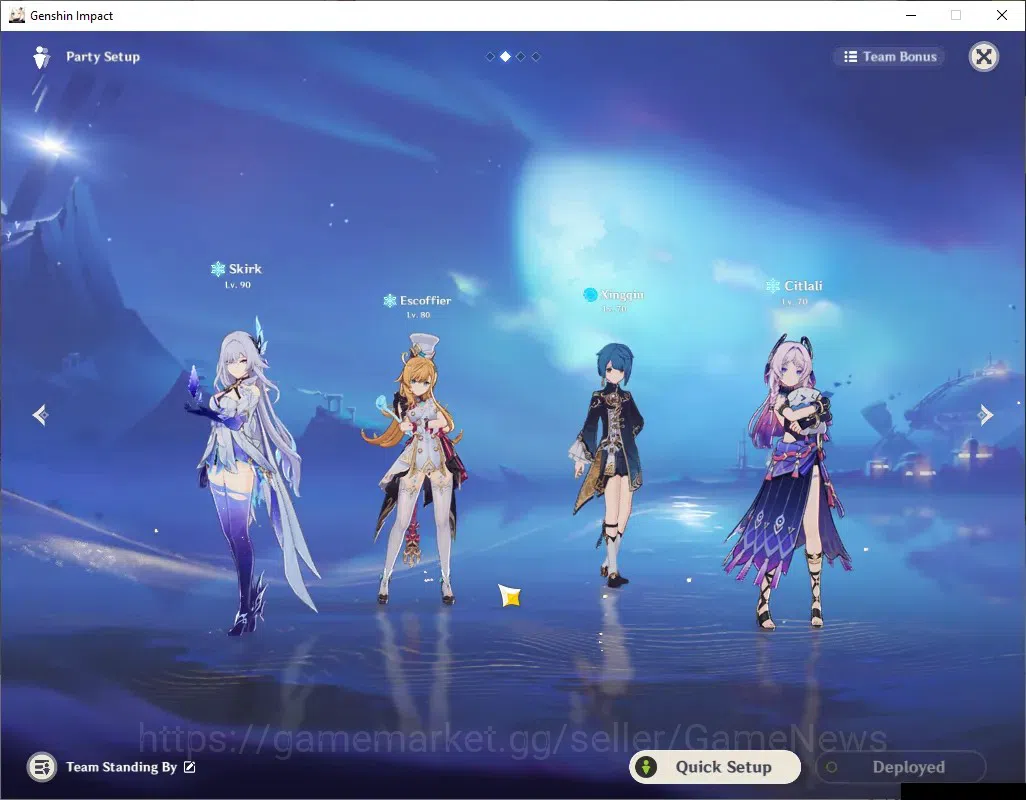 Genshin Impact Accounts ASIA|AR 52|Skirk PremTeam|4 Limited + 1 (*5Weapon) image 3
