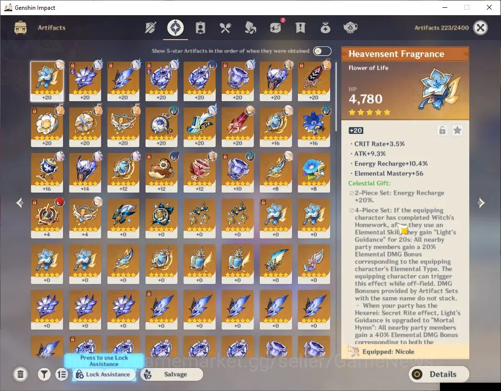Genshin Impact Accounts ASIA|AR 52|Skirk PremTeam|4 Limited + 1 (*5Weapon) image 7