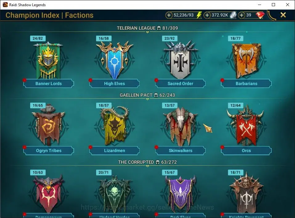 Raid: Shadow Legends Accounts Lv29 883K Power|1 Mythic(Nell Blackteeth)|18 Legen image 19