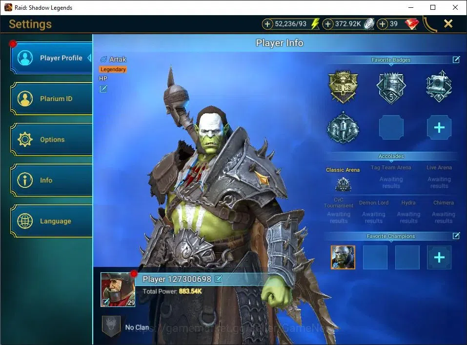 Raid: Shadow Legends Accounts Lv29 883K Power|1 Mythic(Nell Blackteeth)|18 Legen image 2
