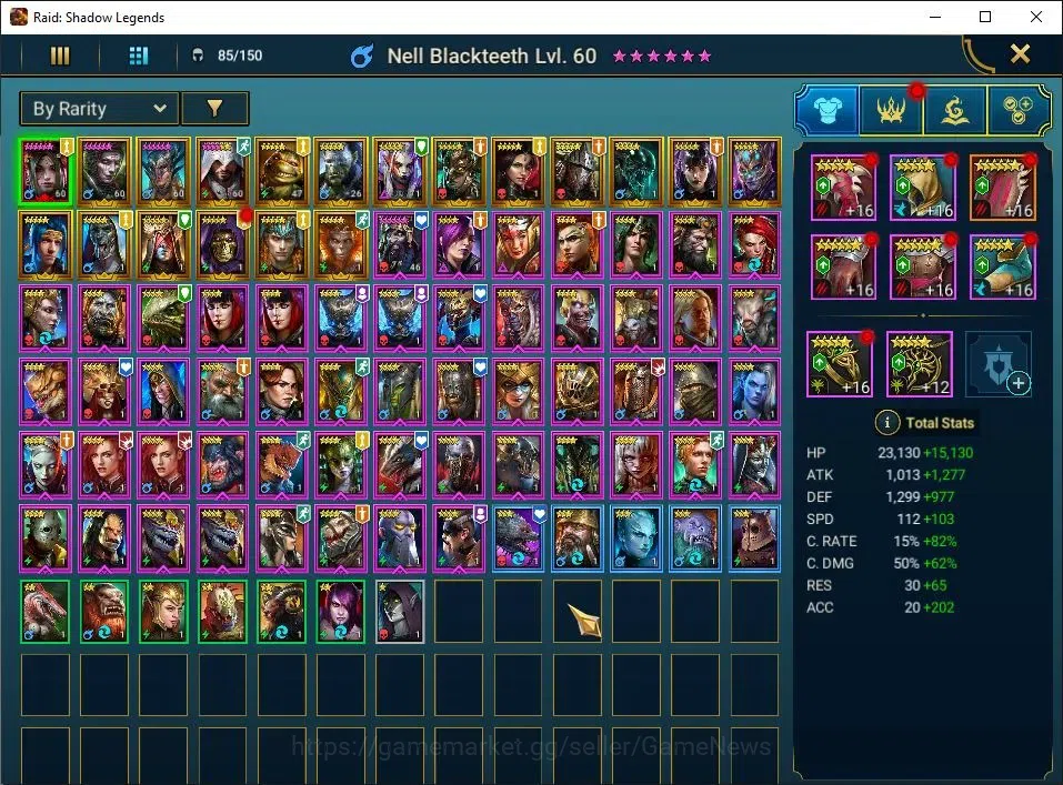 Raid: Shadow Legends Accounts Lv29 883K Power|1 Mythic(Nell Blackteeth)|18 Legen image 3