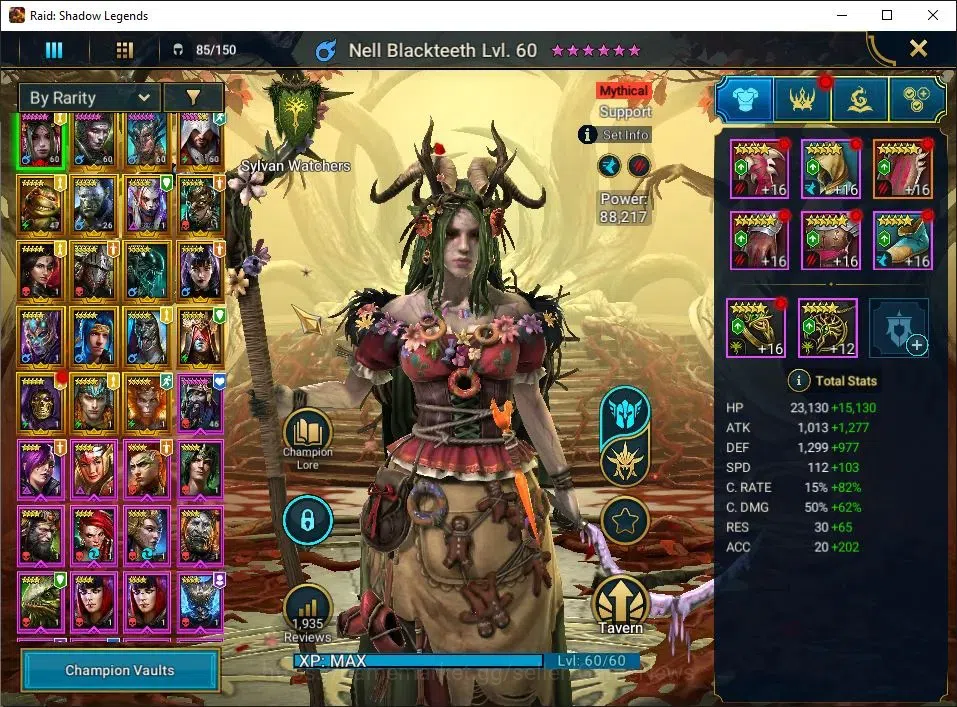 Raid: Shadow Legends Accounts Lv29 883K Power|1 Mythic(Nell Blackteeth)|18 Legen image 4