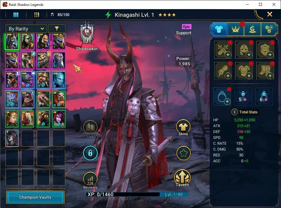 Raid: Shadow Legends Accounts Lv29 883K Power|1 Mythic(Nell Blackteeth)|18 Legen image 6