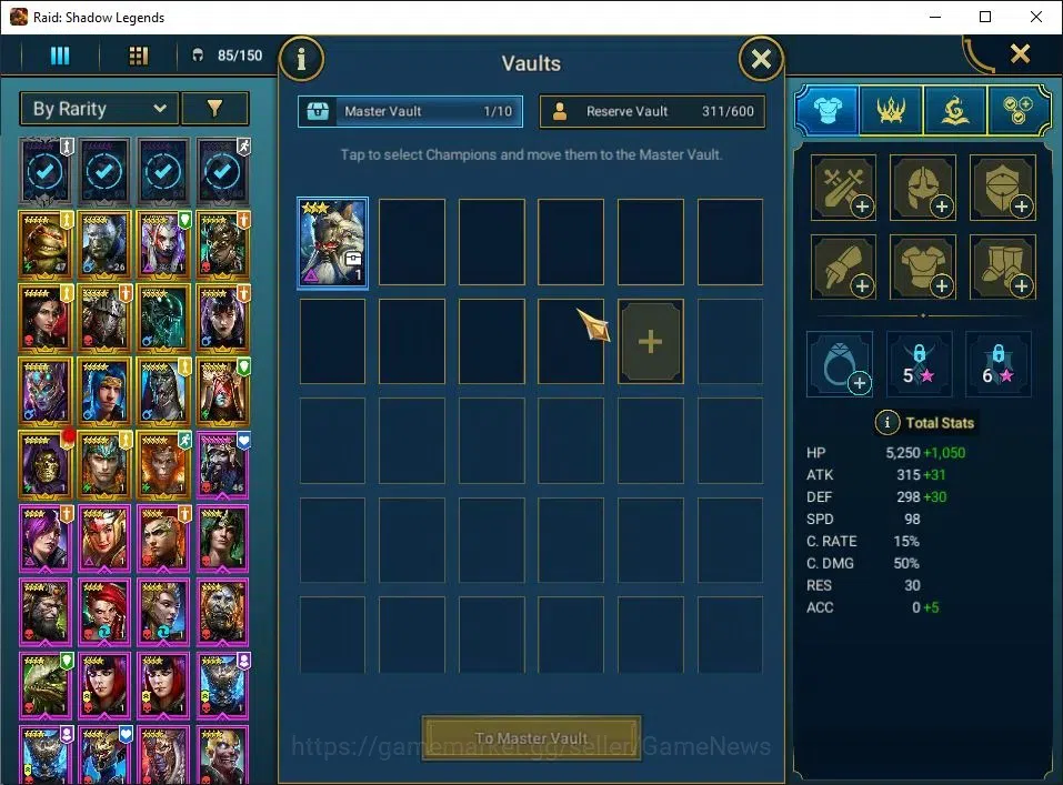 Raid: Shadow Legends Accounts Lv29 883K Power|1 Mythic(Nell Blackteeth)|18 Legen image 7