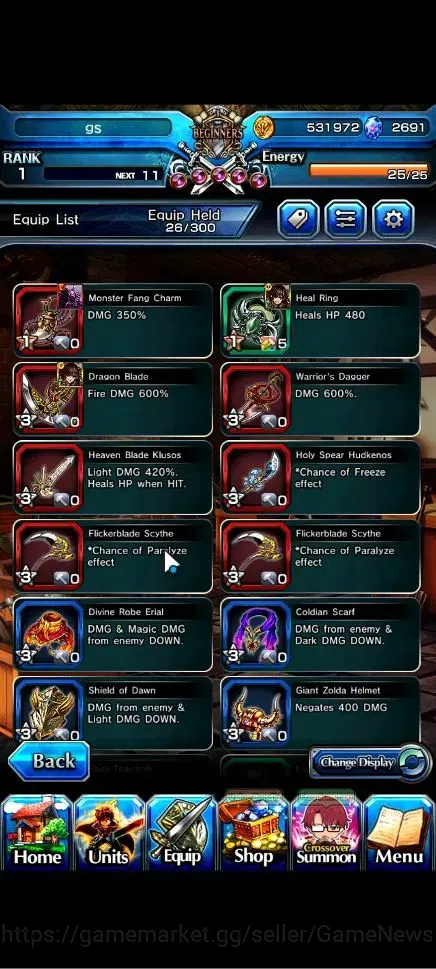 Grand Summoners Accounts Global|Rank 1|2691 cc Ready Gacha|2 Ascend| Summer image 5