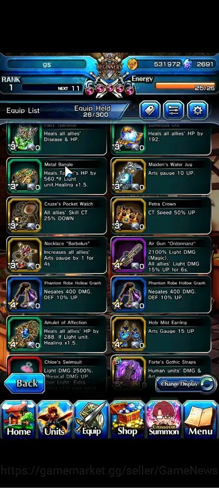 Grand Summoners Accounts Global|Rank 1|2691 cc Ready Gacha|2 Ascend| Summer image 6