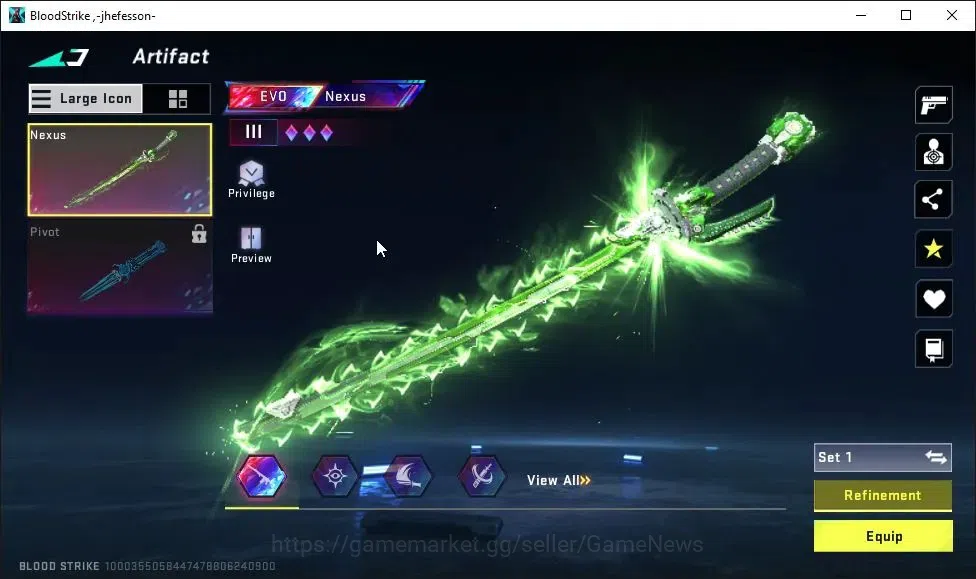 Blood Strike Accounts AMERICA|EVO MP5-Guard Lv5|EVO Artifact-Nexus|13 ET image 5