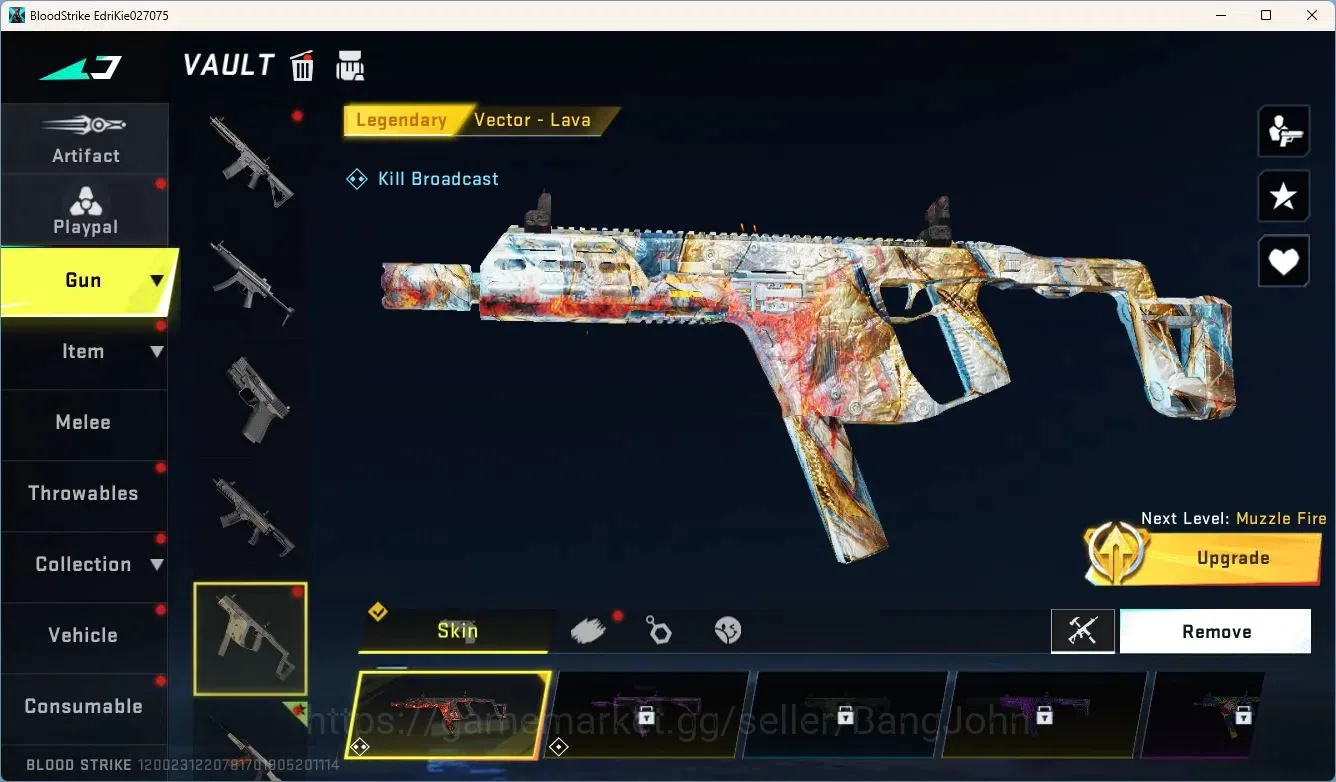 Blood Strike Accounts ASIA | 2 Collab Guns: AK47(7DS),MCX(EVA), |BLEACH  image 3