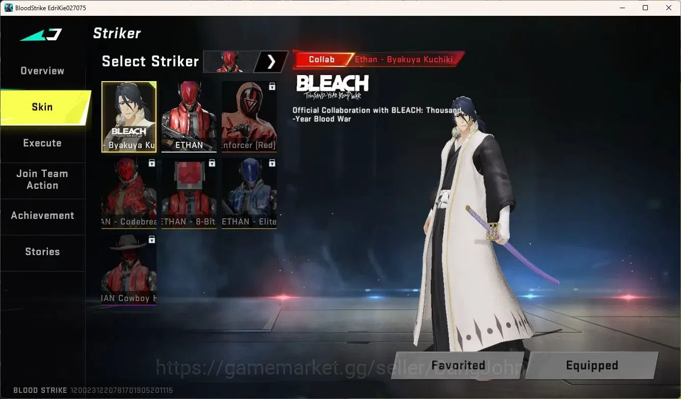 Blood Strike Accounts ASIA | 2 Collab Guns: AK47(7DS),MCX(EVA), |BLEACH  image 9