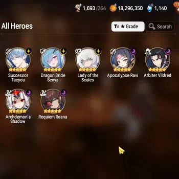 Epic Seven Accounts High-End GLOBAL UnVerif|New Era|7 ML(LOTScales,Ab Vildred,SC