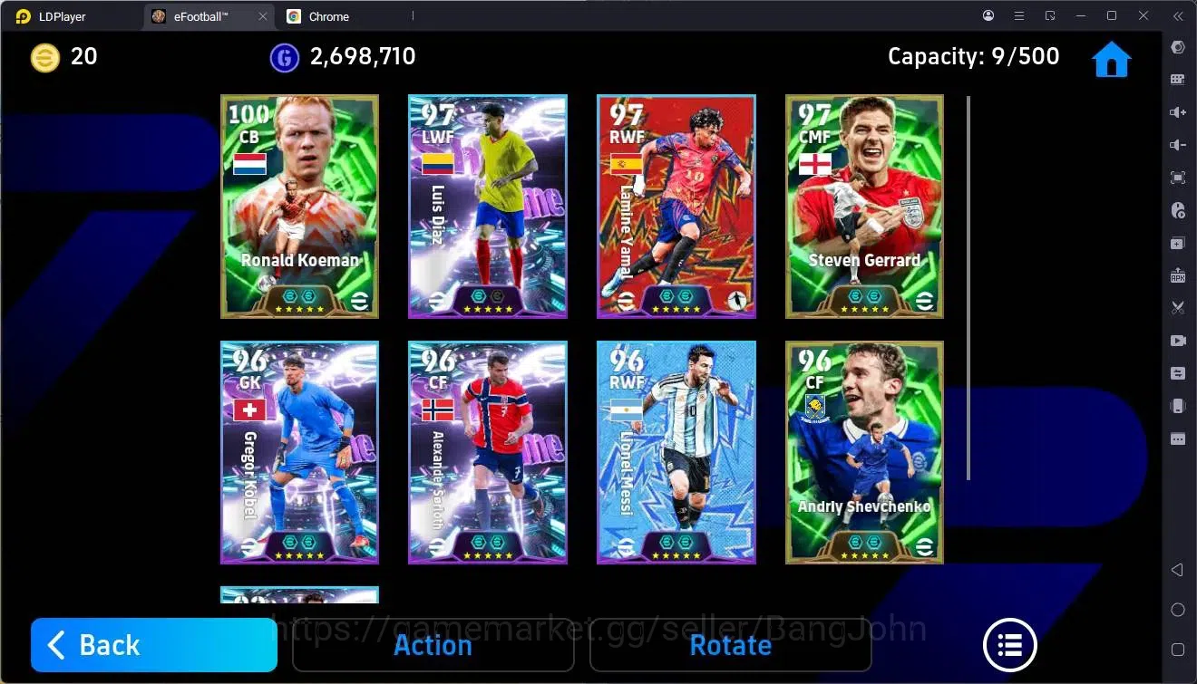 eFootball Accounts Legends & Iconic Players Mobile |PW 3152|Epic Koeman,Gerrard,Shevchenko|Showtime 4