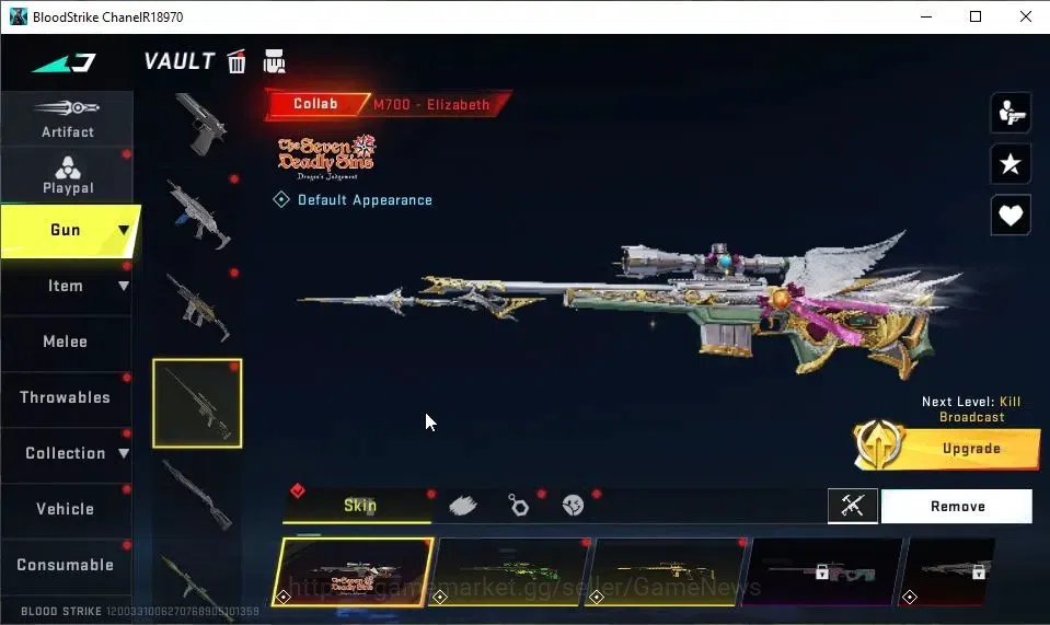Blood Strike Accounts ASIA|Collab 7DS[M700,AK47]+Collab EVA-MCX|ULTRA KA image 10