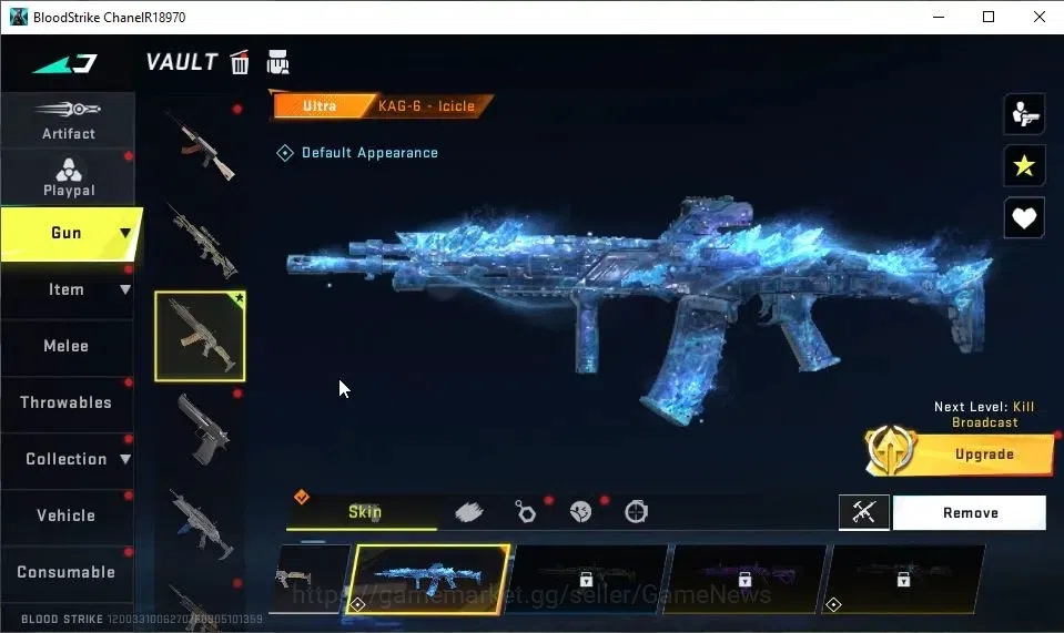 Blood Strike Accounts ASIA|Collab 7DS[M700,AK47]+Collab EVA-MCX|ULTRA KA image 14