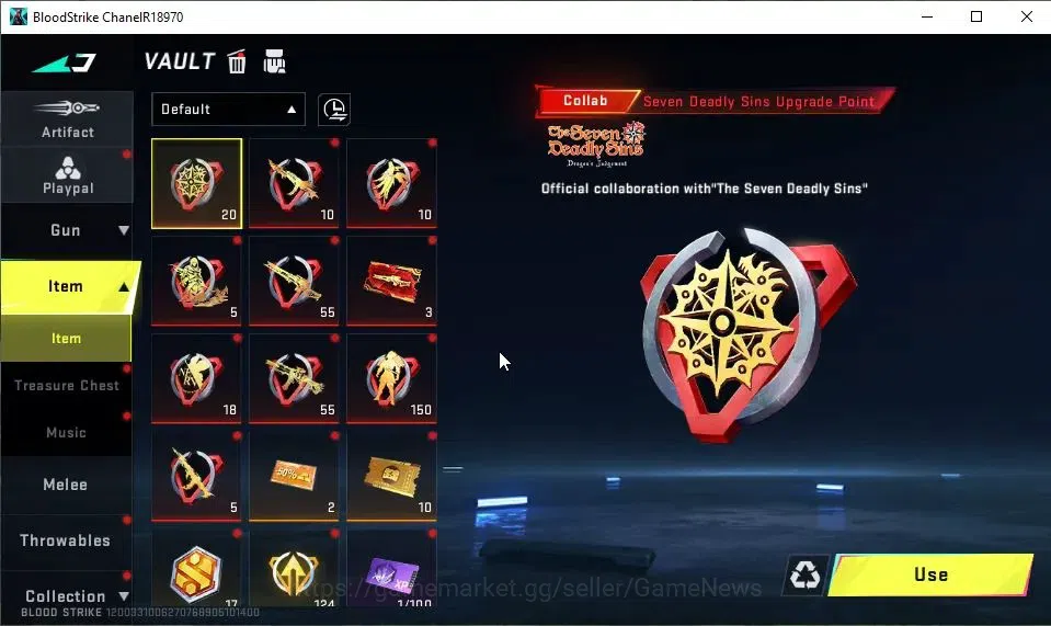 Blood Strike Accounts ASIA|Collab 7DS[M700,AK47]+Collab EVA-MCX|ULTRA KA image 18