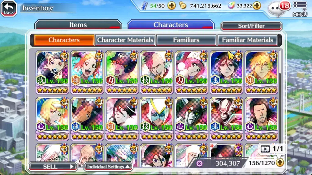 Bleach: Brave Souls Accounts Others Global|33K Orb|Swimsuit26 Giselle&Orihime,DT Ichigo,SantaSociety Bazz-B&Meninas,Anniv10 12
