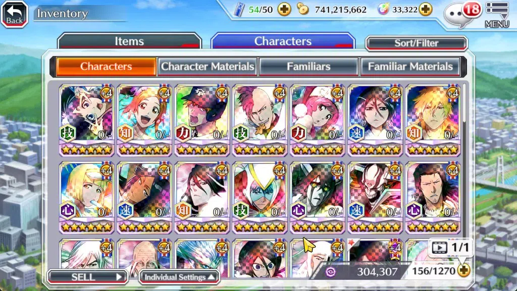 Bleach: Brave Souls Accounts Others Global|33K Orb|Swimsuit26 Giselle&Orihime,DT Ichigo,SantaSociety Bazz-B&Meninas,Anniv10 13
