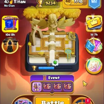 Clash Royale Accounts High-End Global |CL 1695|KTL 16 Max|Trophy 9234|Card 122|4 Max|8 Champ|22 Evo|4 Hero|Arena 23|77
