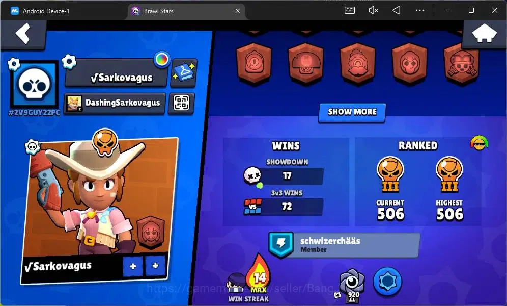 Brawl Stars Accounts Global | 1120 Thropy|20 Brawler|1 Max Hypercharge image 3