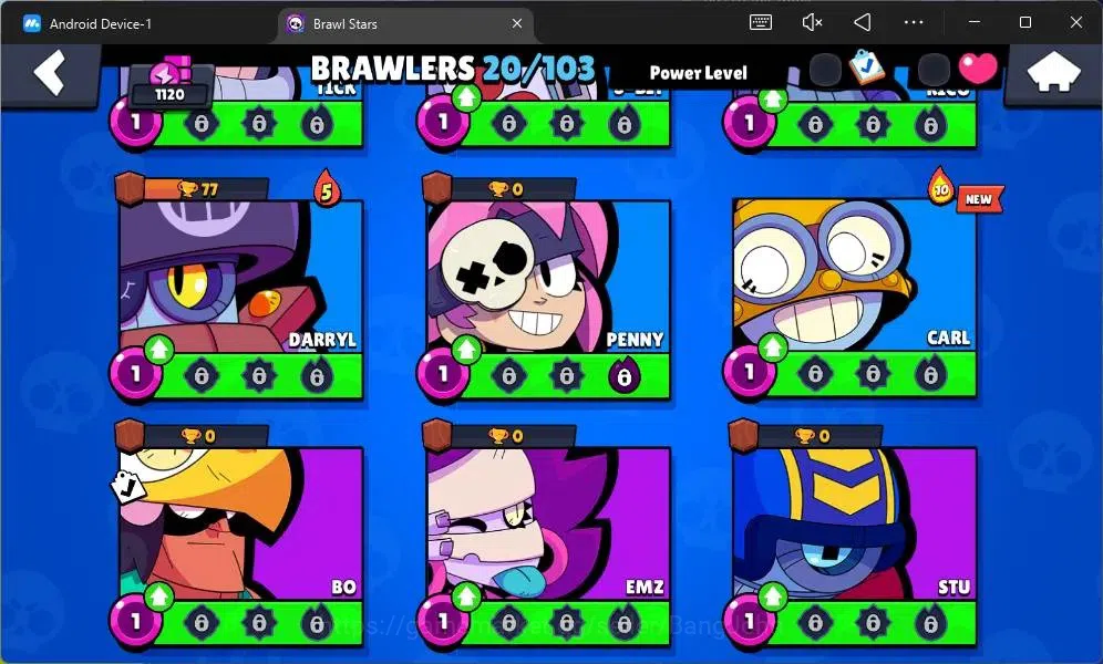 Brawl Stars Accounts Global | 1120 Thropy|20 Brawler|1 Max Hypercharge image 7