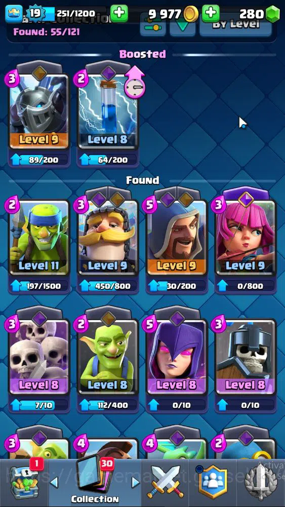 Clash Royale Accounts Lv 19|Trophy 3030|KTL 8|Limited Skin|Card 55| 2 EV image 10