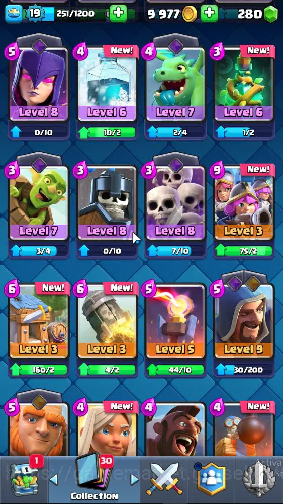 Clash Royale Accounts Lv 19|Trophy 3030|KTL 8|Limited Skin|Card 55| 2 EV image 12