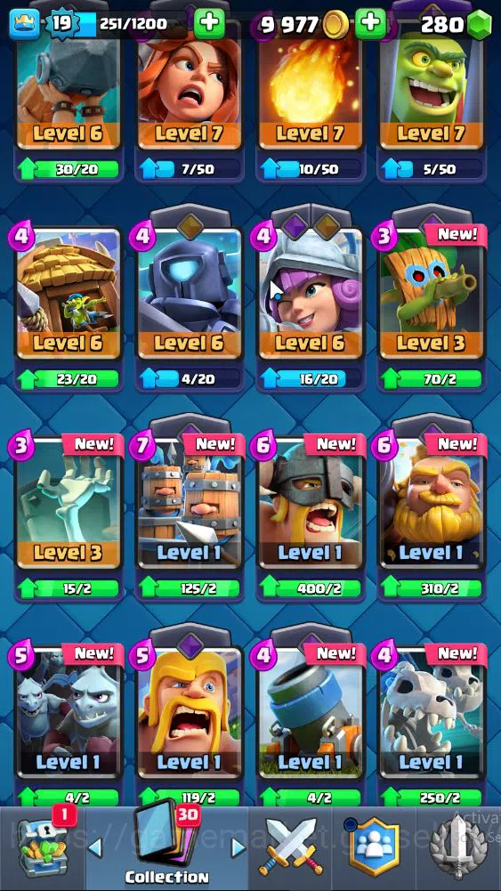 Clash Royale Accounts Lv 19|Trophy 3030|KTL 8|Limited Skin|Card 55| 2 EV image 13