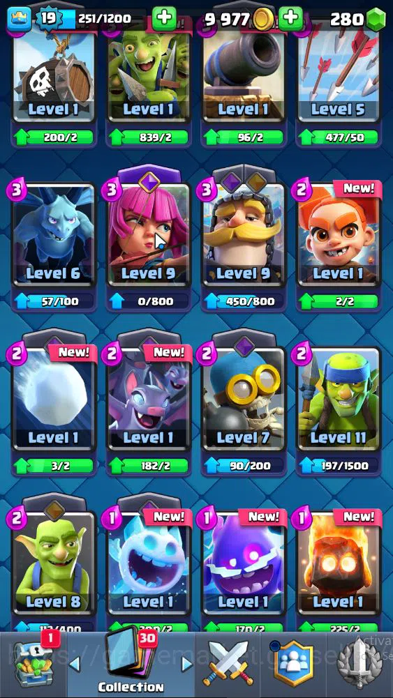 Clash Royale Accounts Lv 19|Trophy 3030|KTL 8|Limited Skin|Card 55| 2 EV image 14