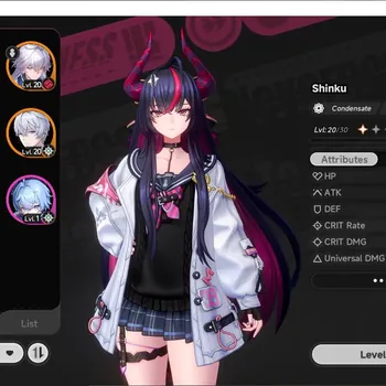 Neverness to Everness Accounts Global EU|HL 11|4 S-Class,3 Limited (Shinku,Blackbird)+Outfit Hotori |3 S-Class Selector|5