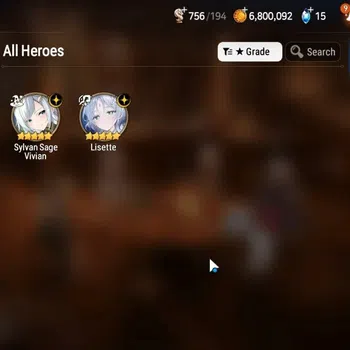 Epic Seven Accounts High-End GLOBAL UnVerif|New Era|2 ML(Lisette,Sylvan Sage Vivian)+Tenebria,Aria,Fenne,Iseria,Etc|Poh