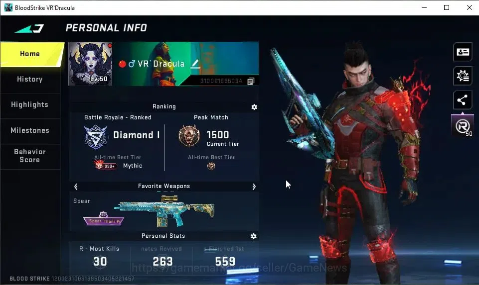 Blood Strike Accounts ASIA|23 ULTRA[EMMA,KATYA,VOLT,SPIKE,SVD,AUG,Origin image 2
