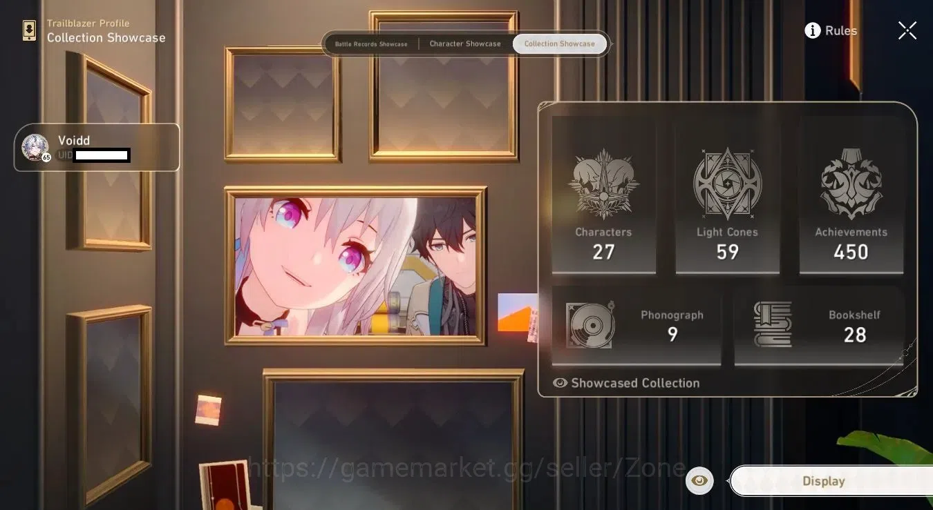 Honkai Star Rail Accounts Others ASIA|TL65|All Unset|Evaneccia+Sign|Phainon|Sunday|Kafka|Huo-Huo|Many Resource|Detail Cek 14