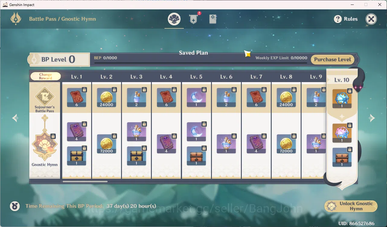 Genshin Impact Accounts Mid-Game | ASIA | AR 55 | 5 Limit |  Kamisato Ayak image 8