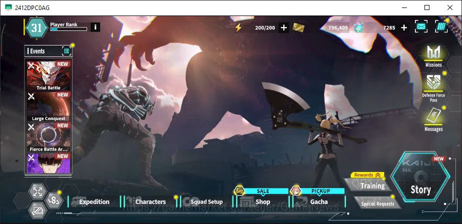 Kaiju No. 8 The Game Accounts [MOBILE] Rank 31 | 3 Limit 9 SSR (Sagan Over Limit,Kaiju Scorching,Kikoru