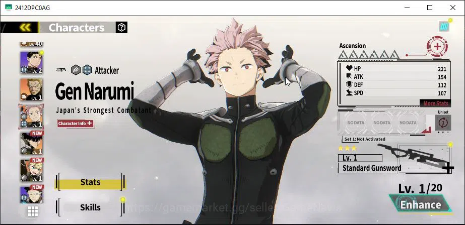 Kaiju No. 8 The Game Accounts [MOBILE] Rank 31 | 3 Limit 9 SSR (Sagan Over Limit,Kaiju Scorching,Kikoru 10